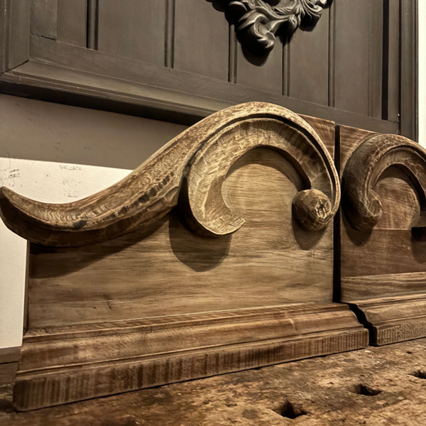 Raampaneel Ornament Old brown M