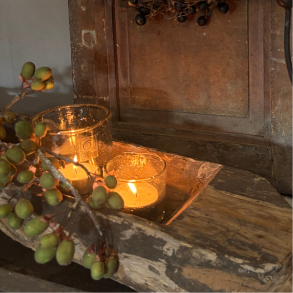 Windlichten met bubbelglas By Mooss