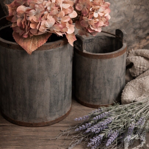 Houten Landelijke emmers