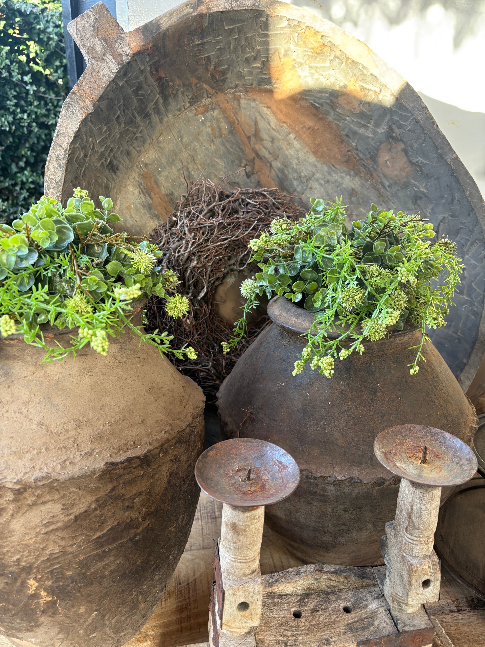 Halve Deco bol groen M