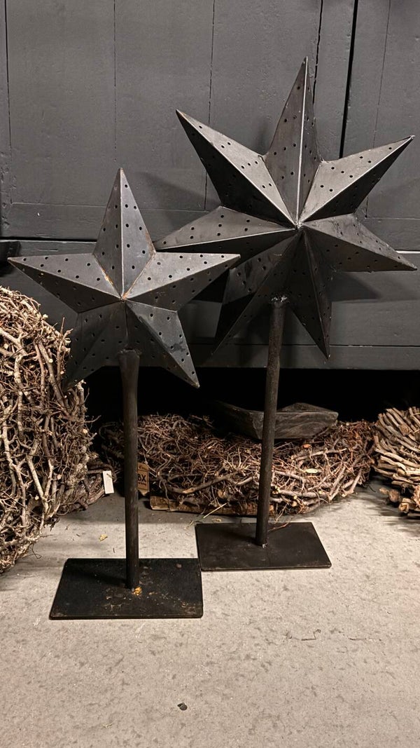 Metalen Kerstster op Voet - 50 cm
