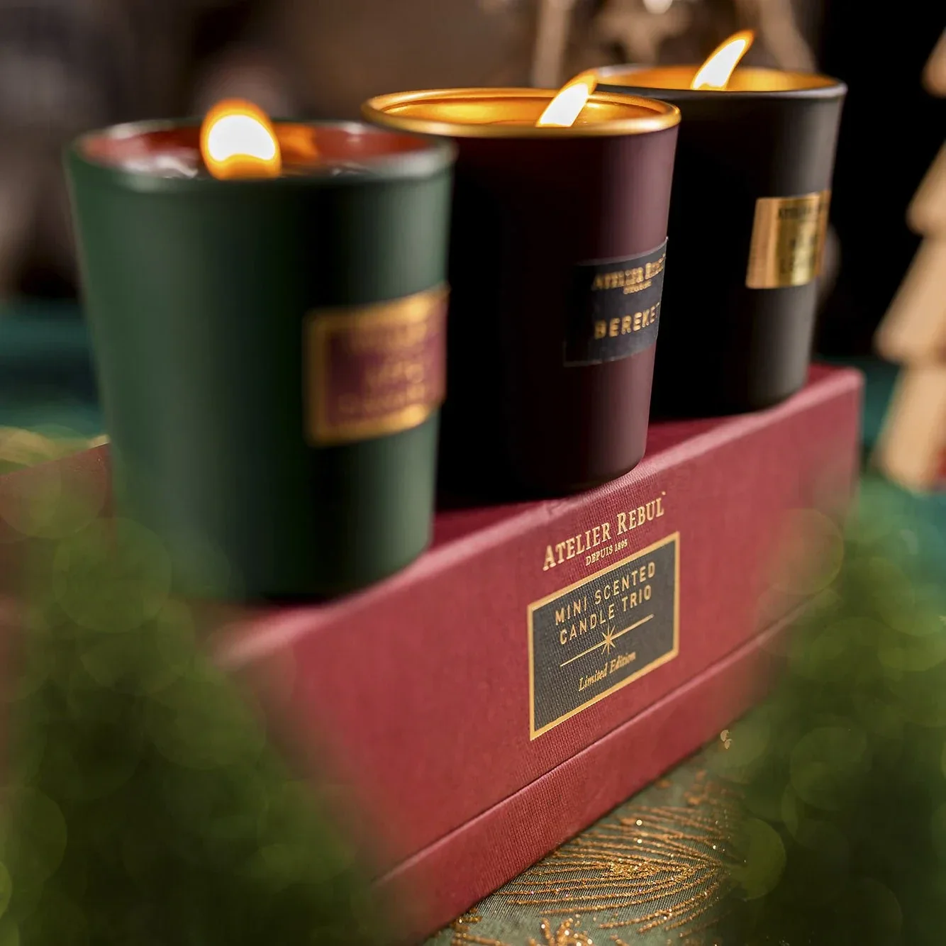 Geurkaars mini trio gift box.