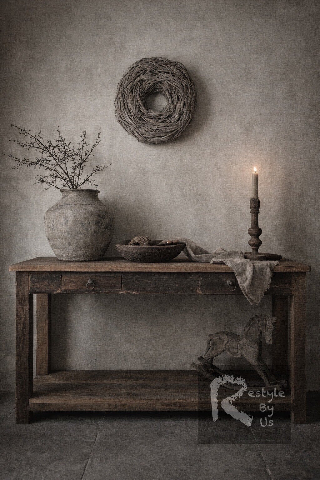 Oldwood houten Side Table