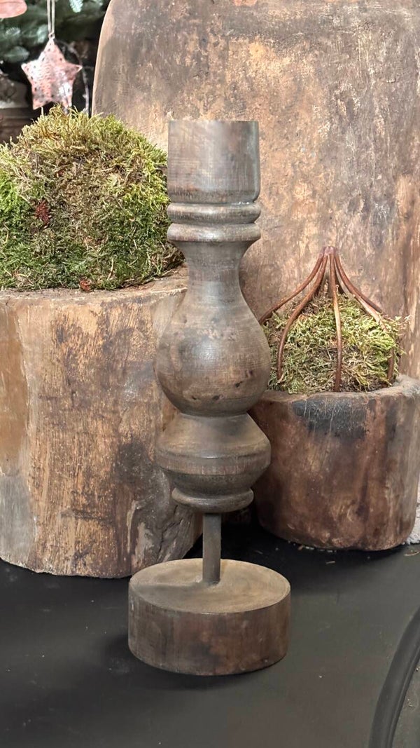 Houten kandelaar Bold