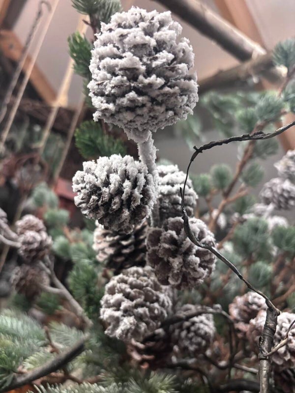 dennenappel snowy tak 72cm