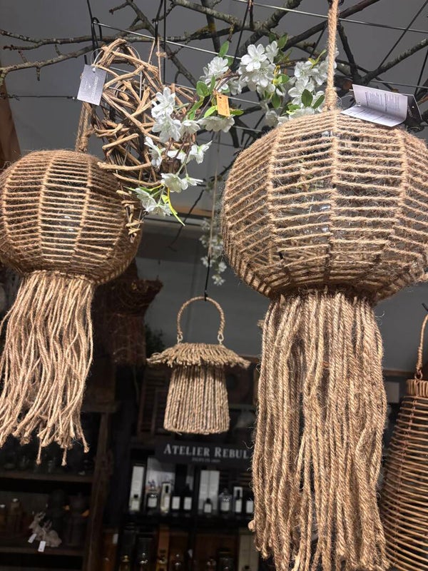 Solar Hanglamp Ibiza – Boho Tuinverlichting met Kwast