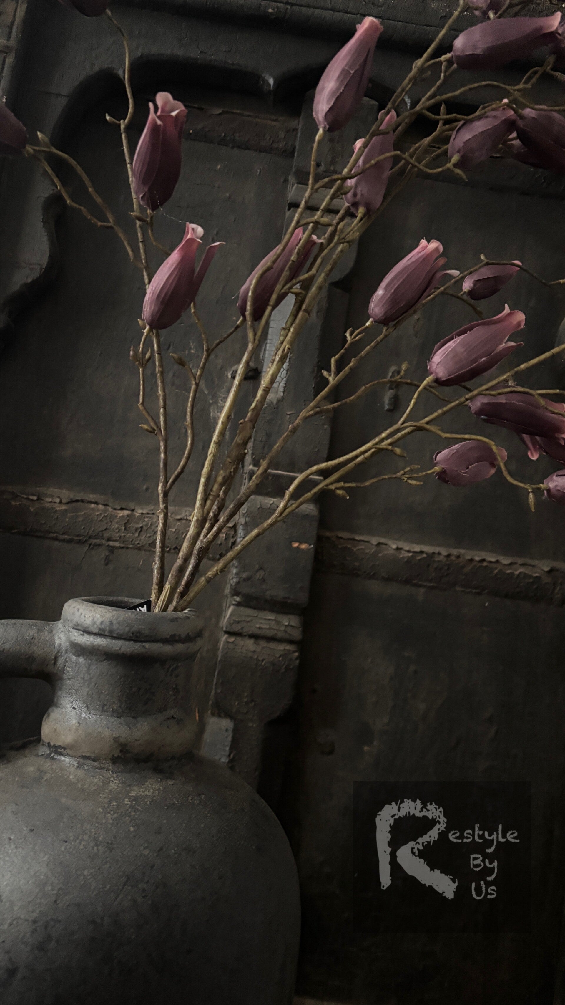 flower bud burgundy 128cm