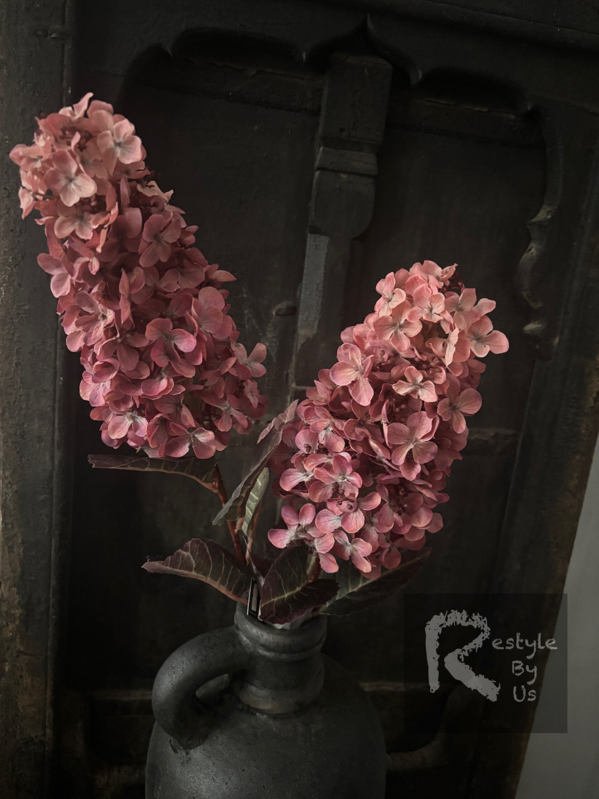 Pluim Hortensia rose 80cm