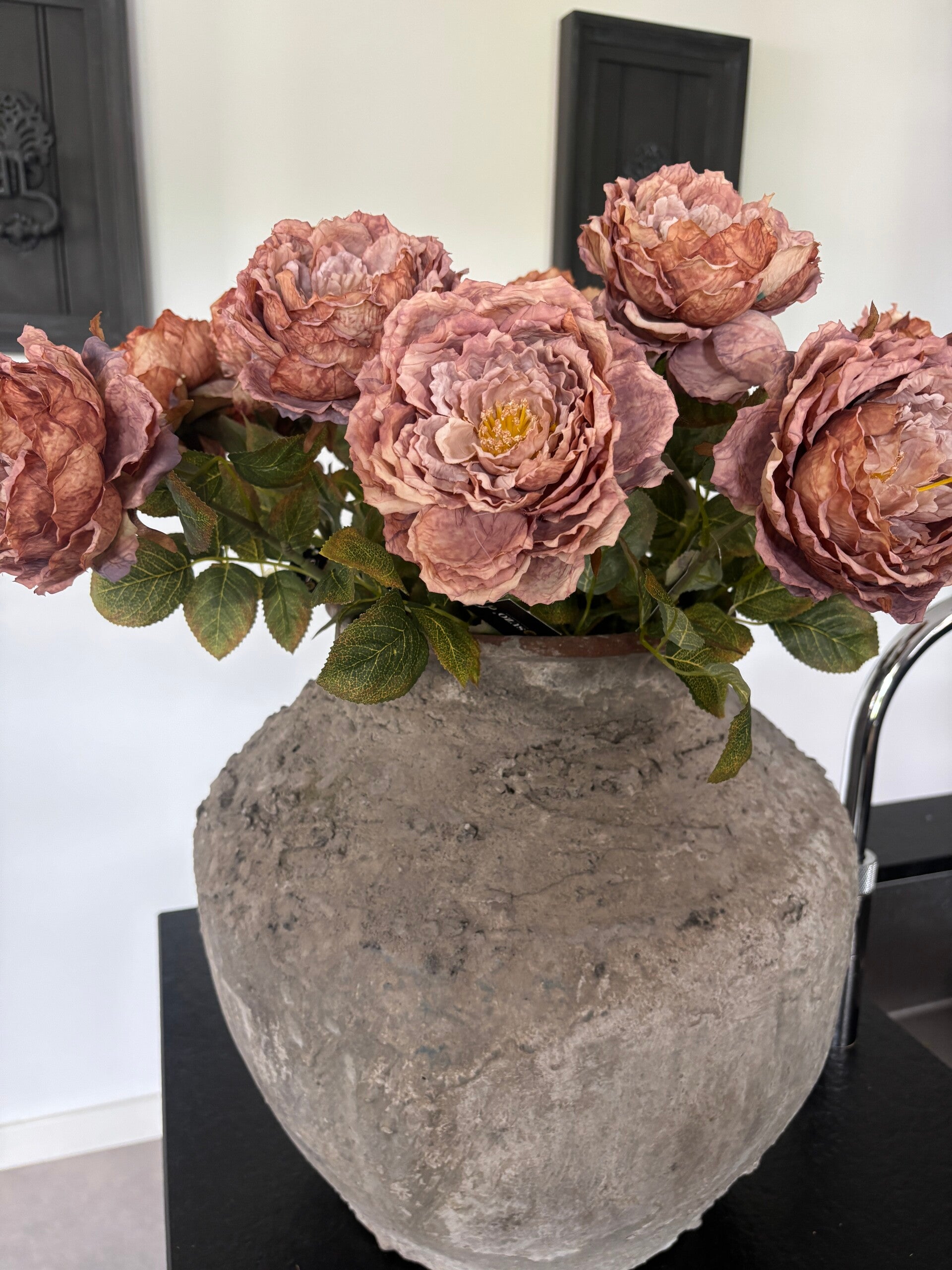 Pioenroos oudroze (cappuccino)