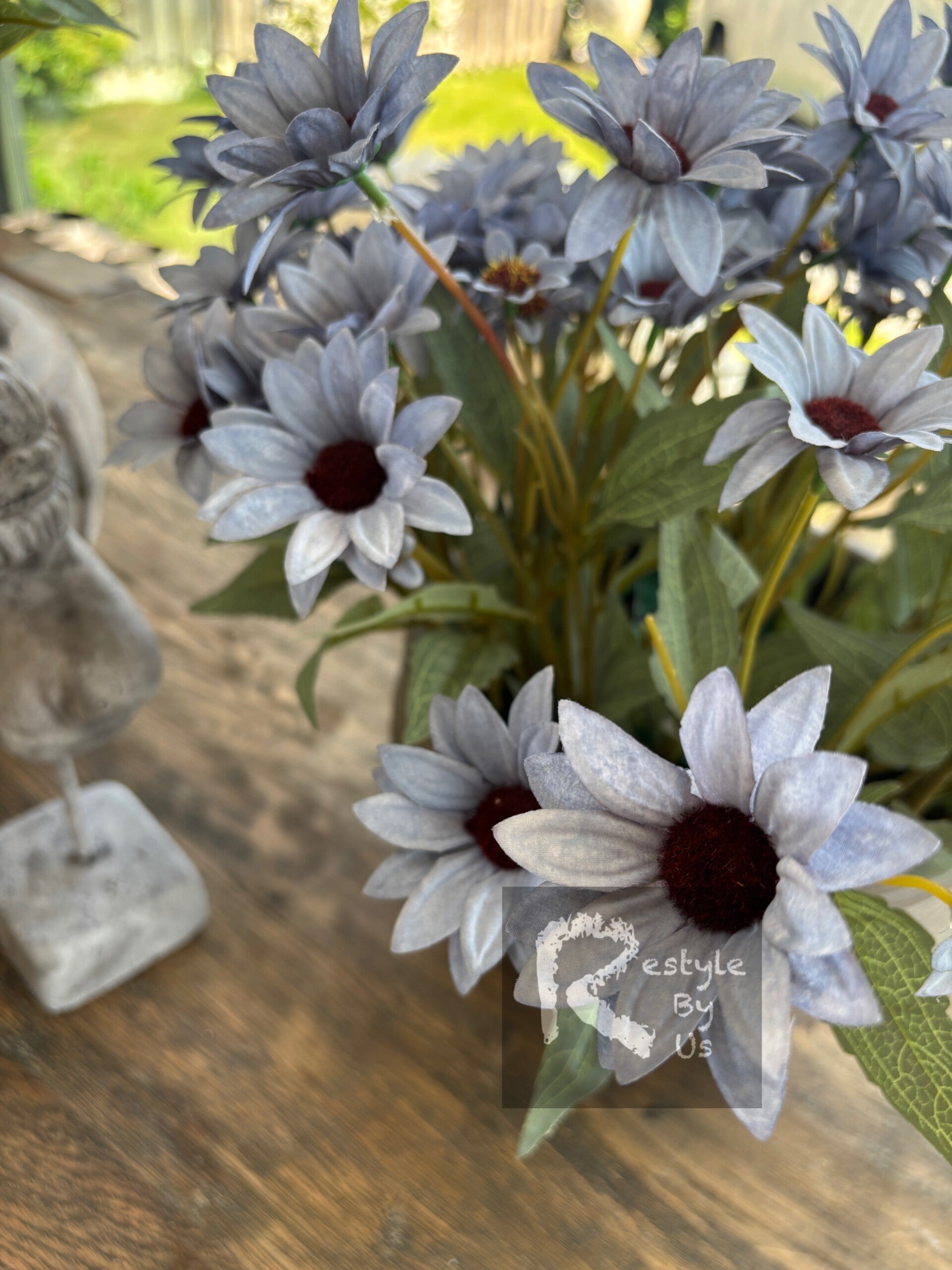 Soft blauwe zonnehoed