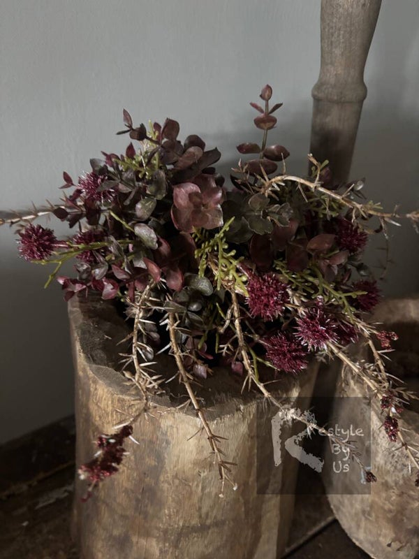 Halve kunst bol tafelstuk Bordeux M