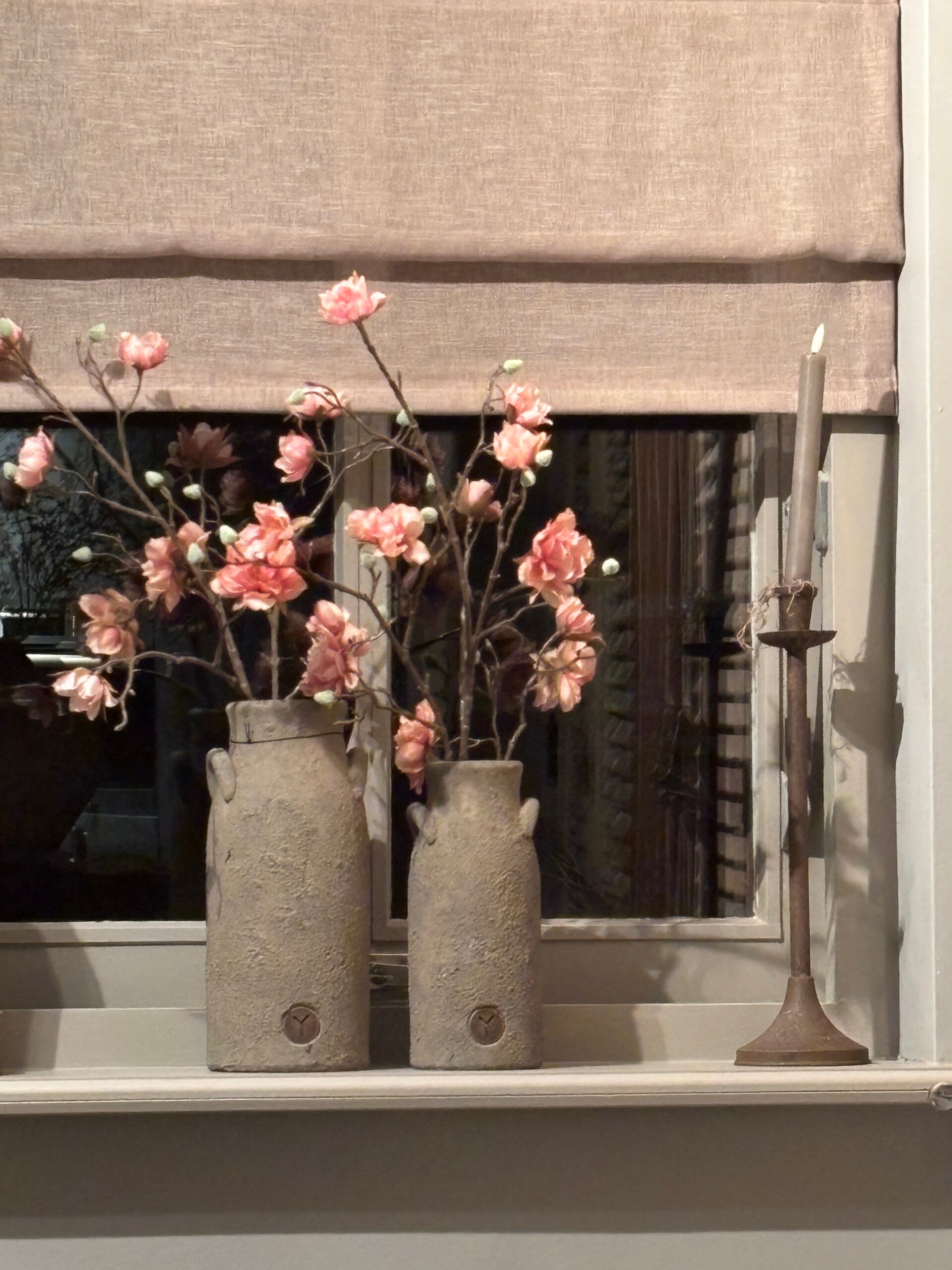 Vase Tall two ears Rustic in 3 maten leverbaar