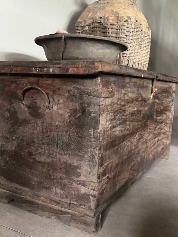 Oude Houten Bergkist – Authentieke Opbergkist 14
