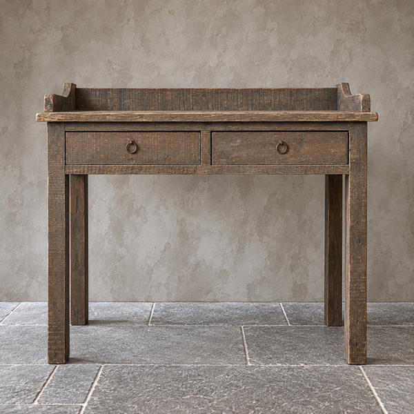 Driftwood sidetable met opstaande rand