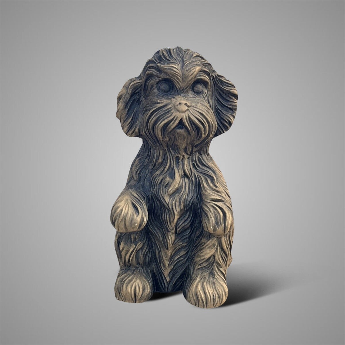 Sitting Dog Cute Majestic Brown D.11 H.20