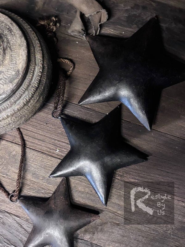 Zwarte Metalen Sterren