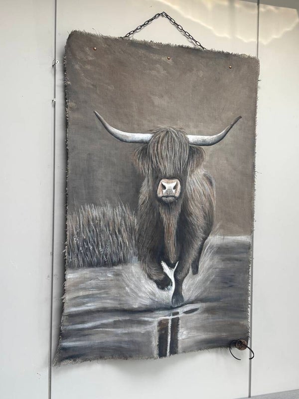 Wanddoek Schotse Hooglander SAN7