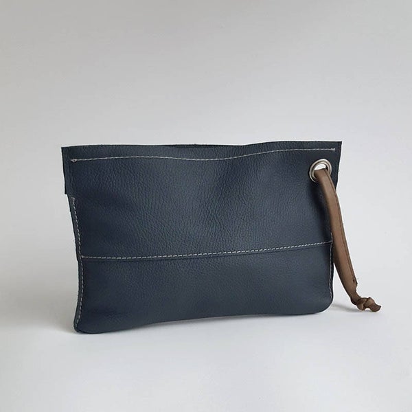 _ Niet Clutch/ Envelope ONE T-Blue Grey