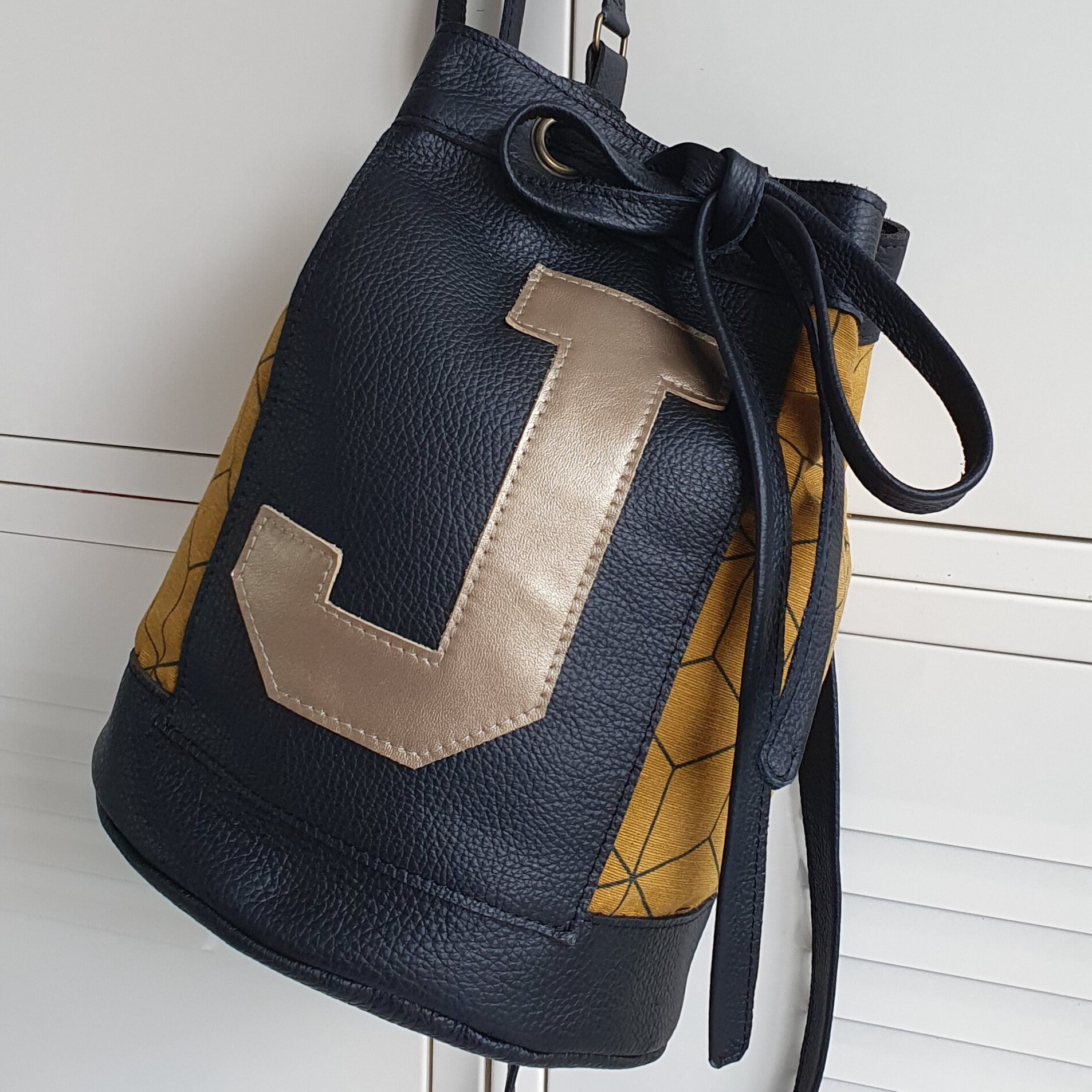 Rugzak Leer ROND JIJ- Letter