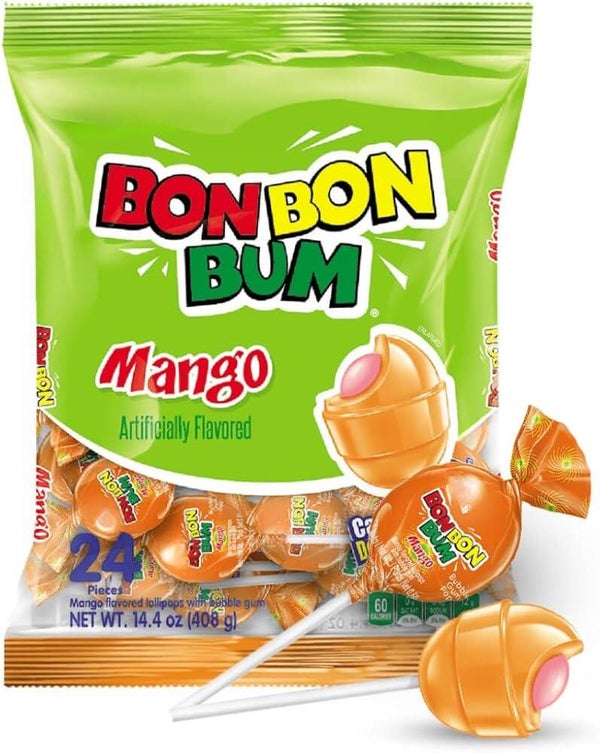 BON BON BUM MANGO BOLSA 24 UNIDADES