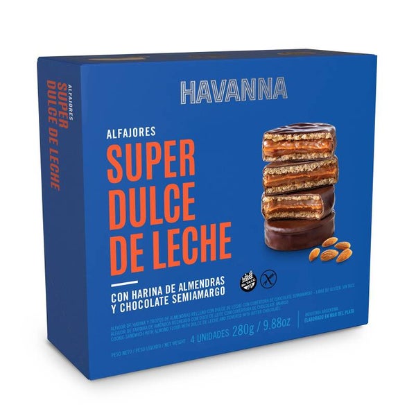 ALFAJORES HAVANNA SUPER DULCE 4 UNIDADES
