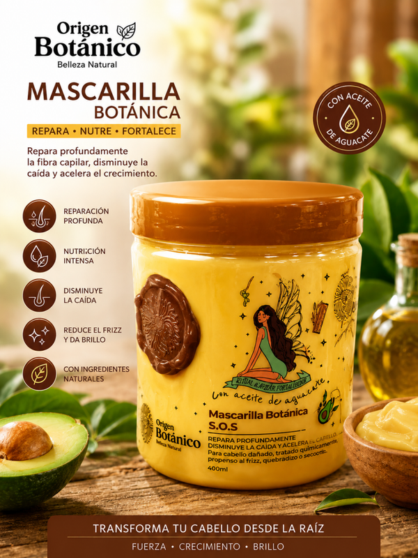 MASCARILLA BOTANICA SOS REPARA NUTRE FORTALECE