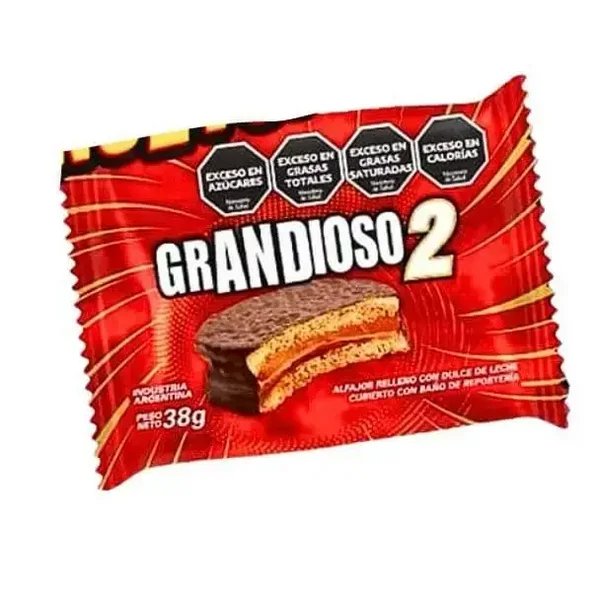 ALFAJOR GRANDIOSO 2 NEGRO