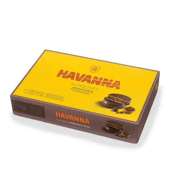 ALFAJORES HAVANNA CHOCOLATE CLÁSICO 12 UNIDADES