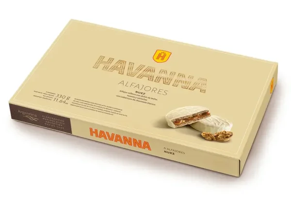 ALFAJORES HAVANNA NUEZ CLÁSICO 12 UNIDADES