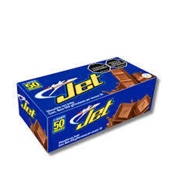 CHOCOLATINA JET CAJA 50 UNIDADES