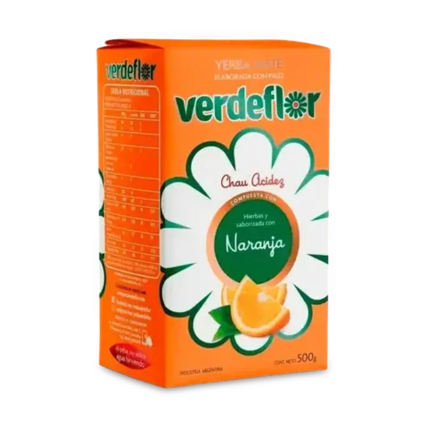 YERBA MATE VERDEFLOR NARANJA 500GR