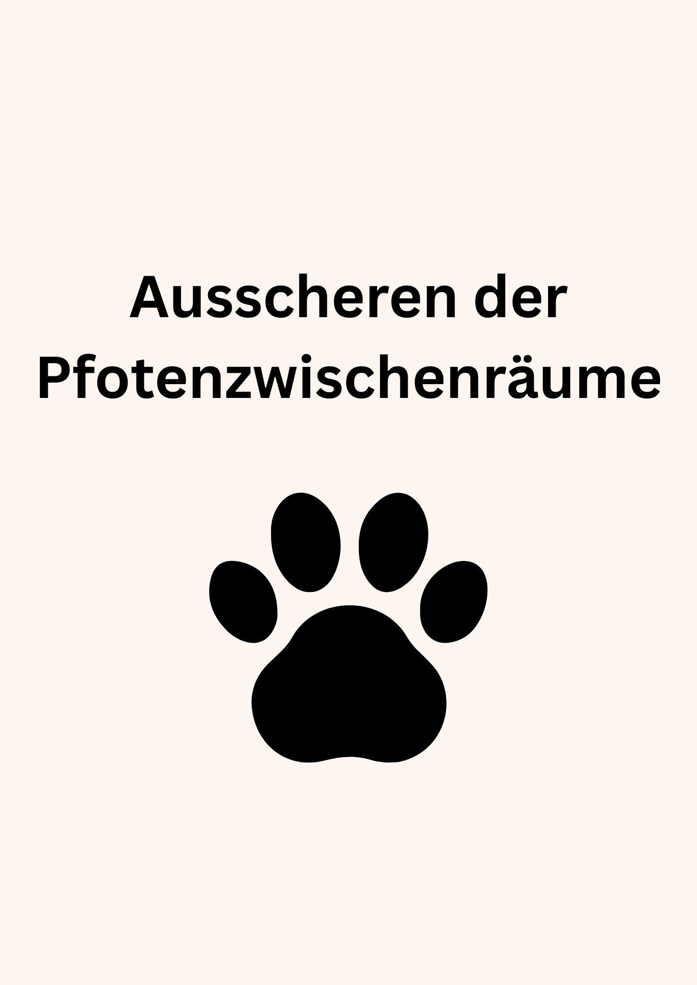 Ausscheren der Pfotenzwischenräume