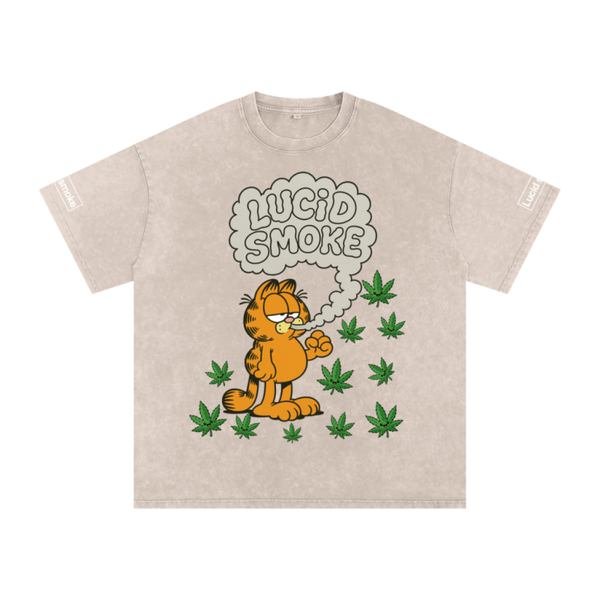 Snow Washed Oversized Cotton T-Shirt