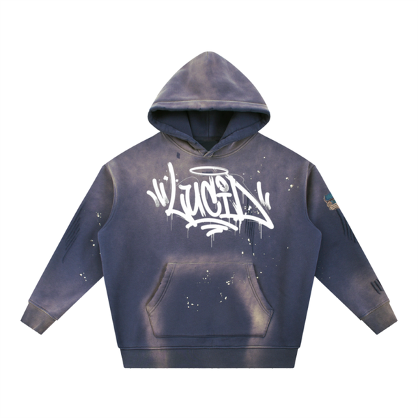 vintage wash T fools hoodie