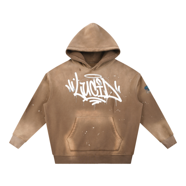 vintage wash T hermits hoodie