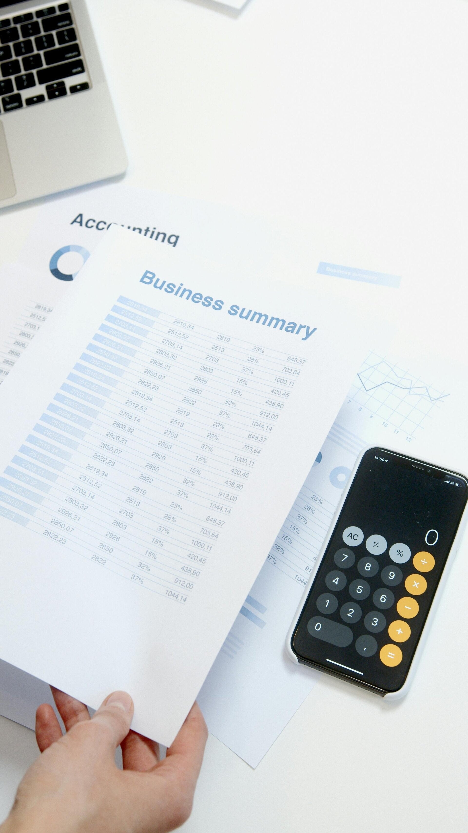 Financestin työpöytä ja taloushallinnon työvälineet