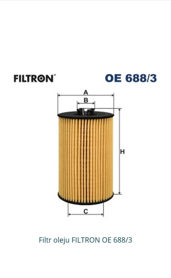Filtr oleju FILTRON OE 688/3