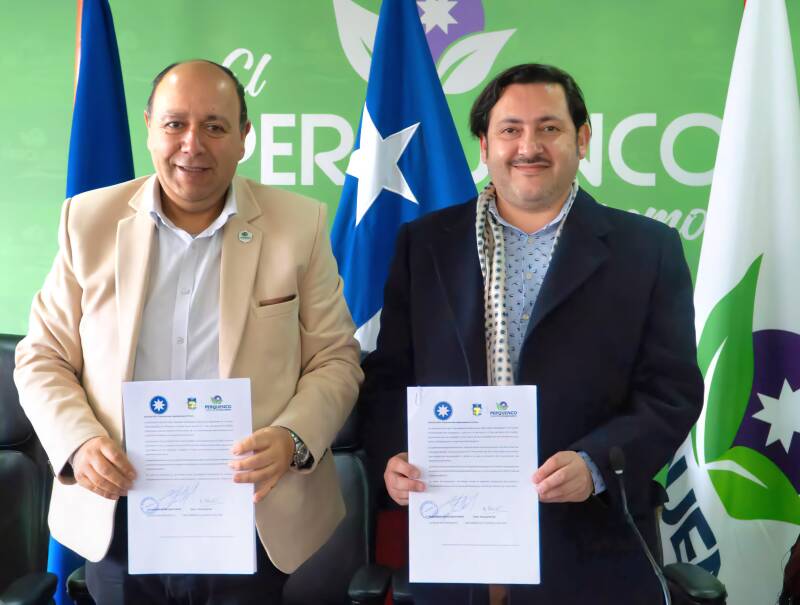 9 juillet 2026 signature de l'accord entre la municipalité de Perquenco et l'Ordre de l'Étoile du Sud