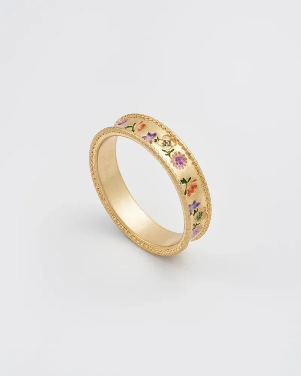 Wilde bloemen ring