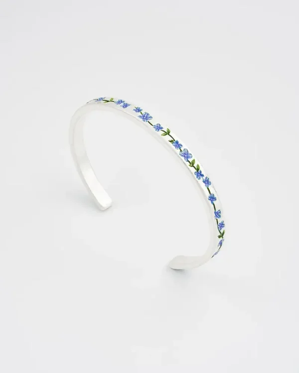 Vergeet-mij-nietjes – Zilveren armband