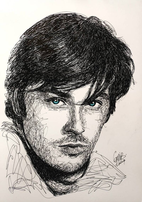 Alain Delon - Impression d'Art Numérotée