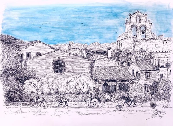 Balade à Ste Colombe de la Commanderie (66) - Impression d'Art Numérotée