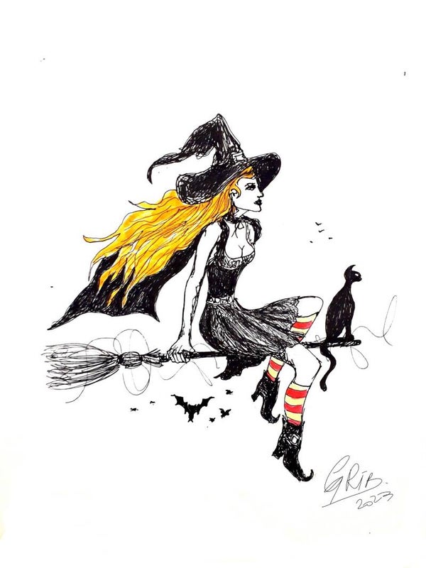 La Bruixa - Impression d'Art Numérotée
