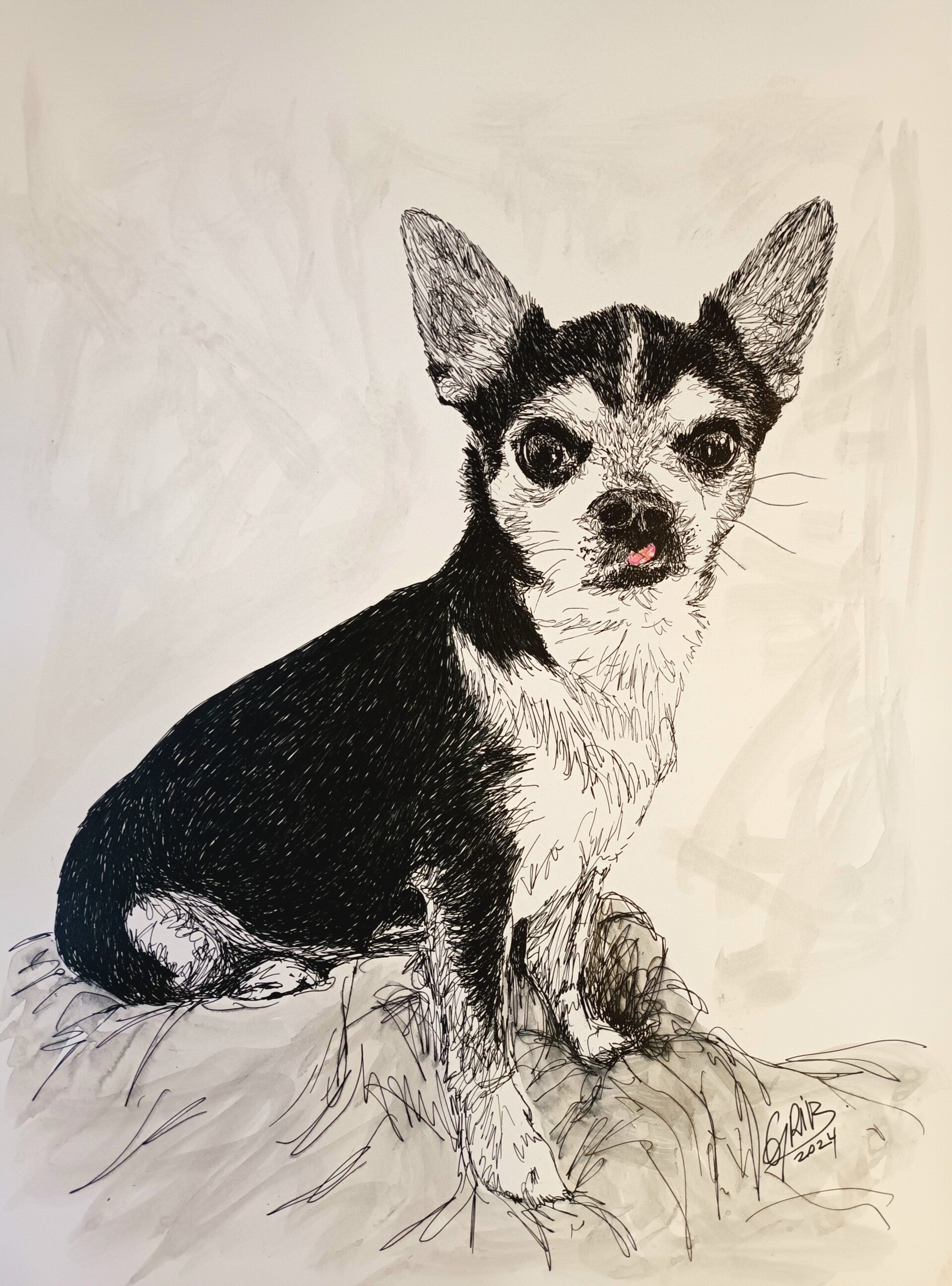 Chihuahua - Impression d'Art Numérotée