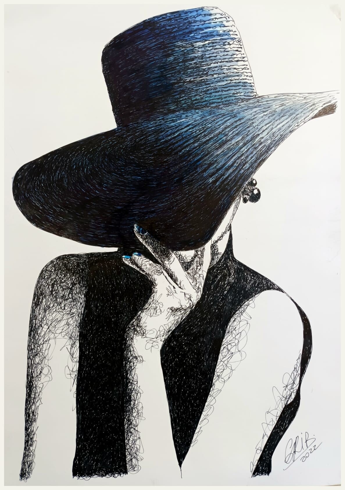 Élégance - Oeuvre Originale ou Impression d'Art Numérotée