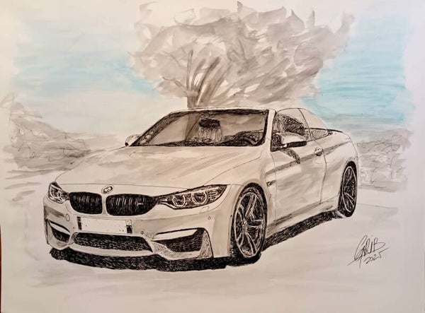 BMW M4 - Impression d'Art Numérotée