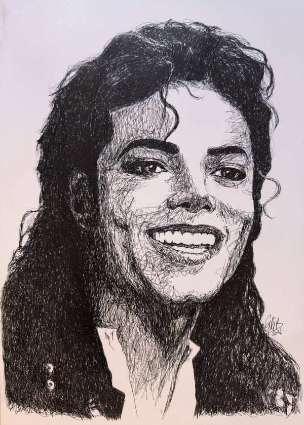 Portrait de Michael Jackson - Impression d'Art Numérotée