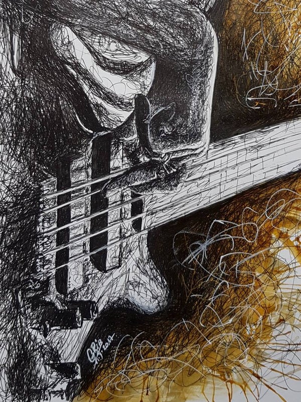 Main de Bassiste - Impression d'Art Numérotée