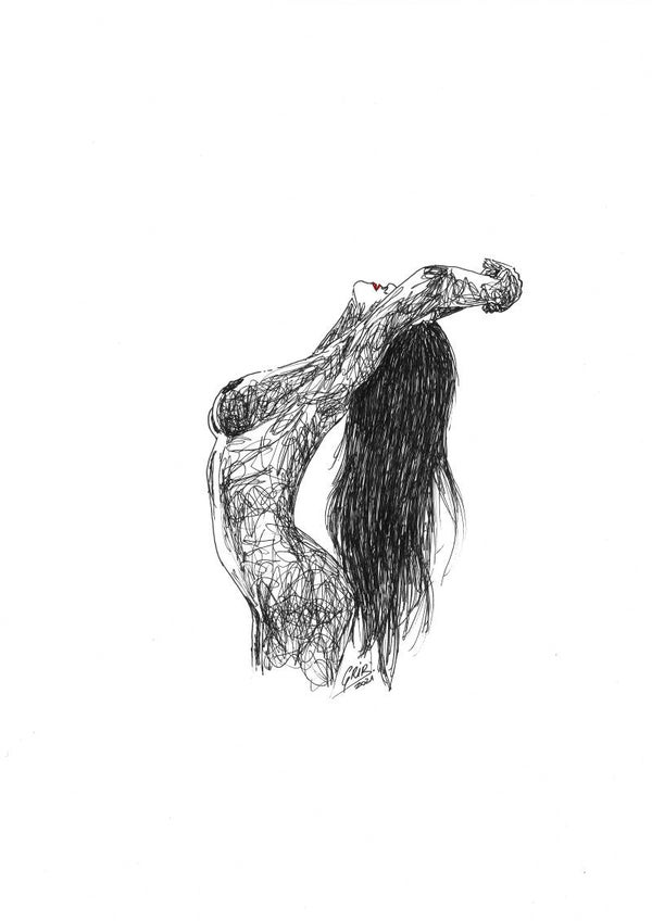 Nu Femme 3  - mpression d'Art Numérotée