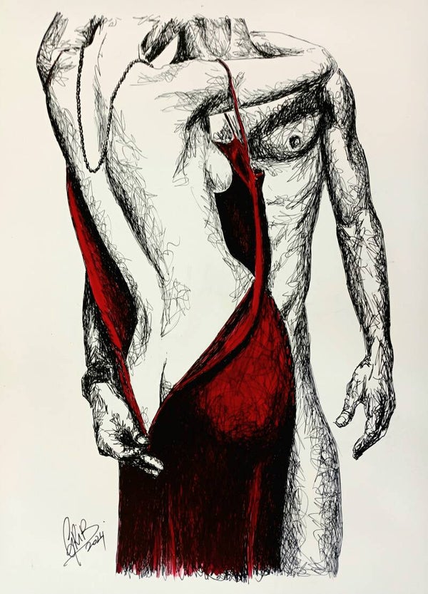 Sensuelle descente - Impression d'Art Numérotée